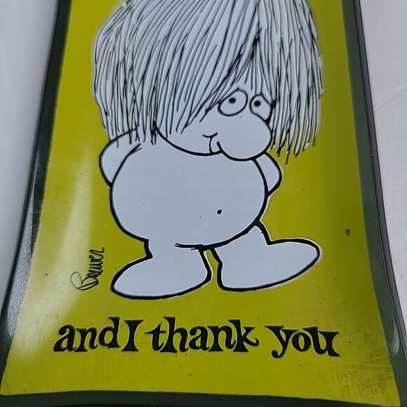 Vintage Houze Smoked Glass Brewer Trinket Boho Hippie Ring Tray 60s Gift Retro - Picture 7 of 7